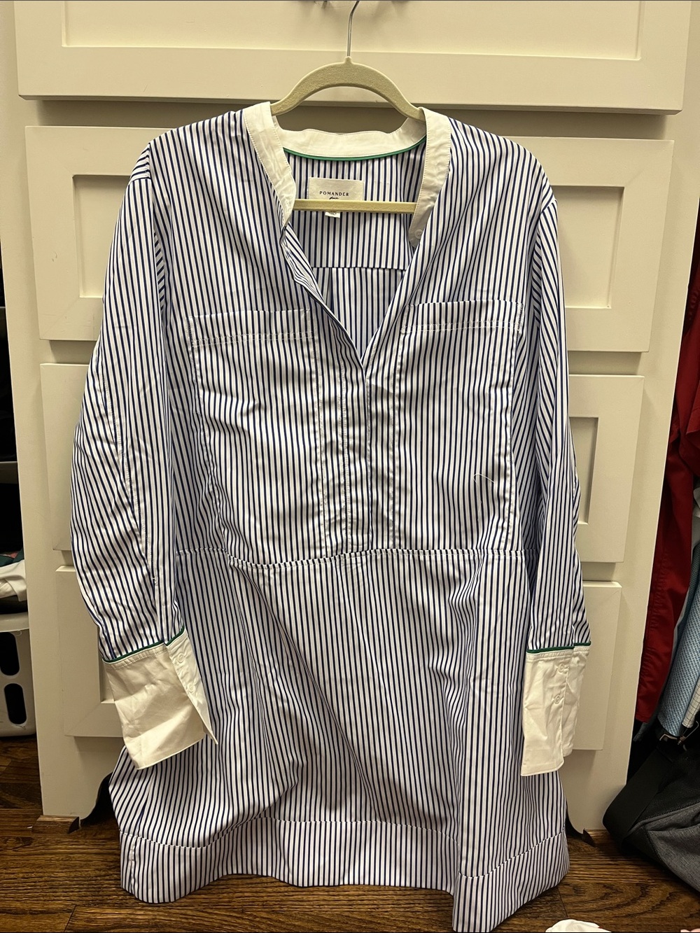 Tuckernuck Navy and White Striped Long-Sleeve Tunic
